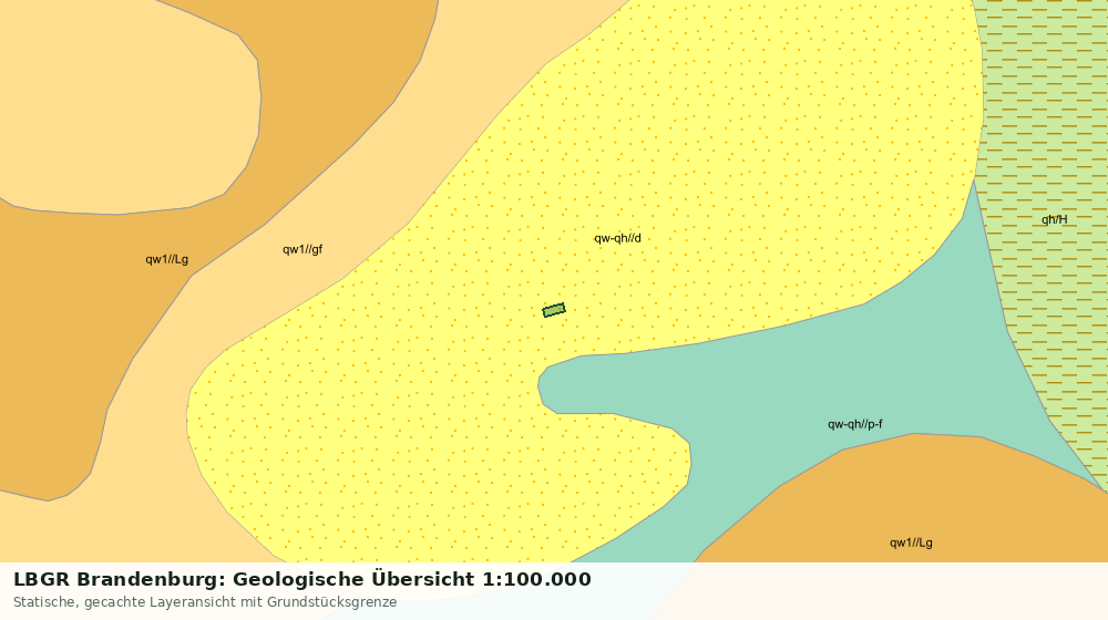 Statische Kartenansicht: LBGR Brandenburg: Geologische Übersicht 1:100.000