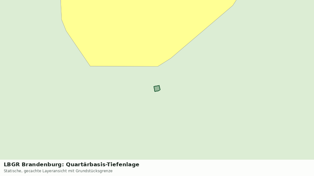 Statische Kartenansicht: LBGR Brandenburg: Quartärbasis-Tiefenlage