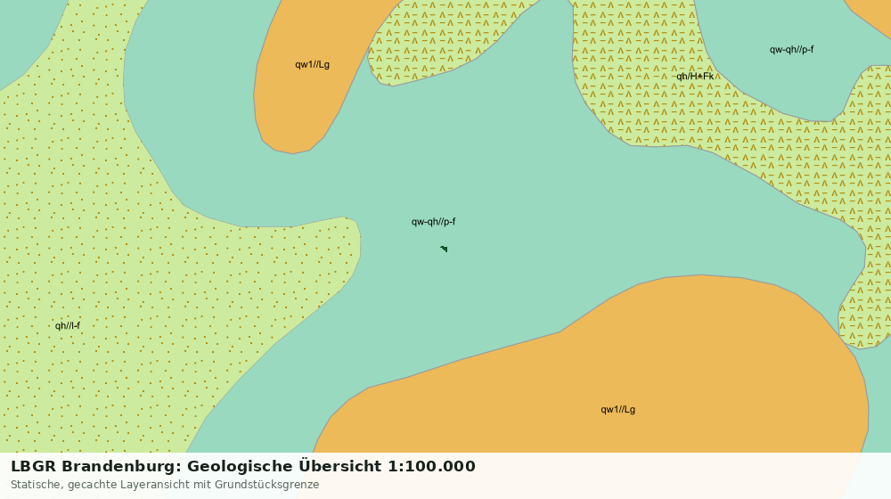 Statische Kartenansicht: LBGR Brandenburg: Geologische Übersicht 1:100.000
