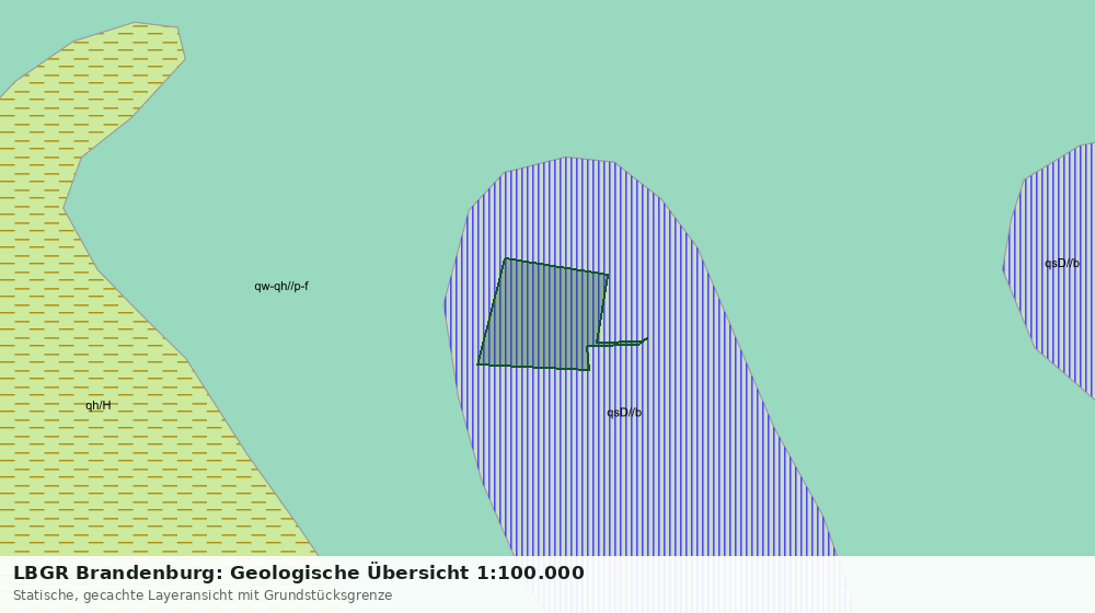 Statische Kartenansicht: LBGR Brandenburg: Geologische Übersicht 1:100.000