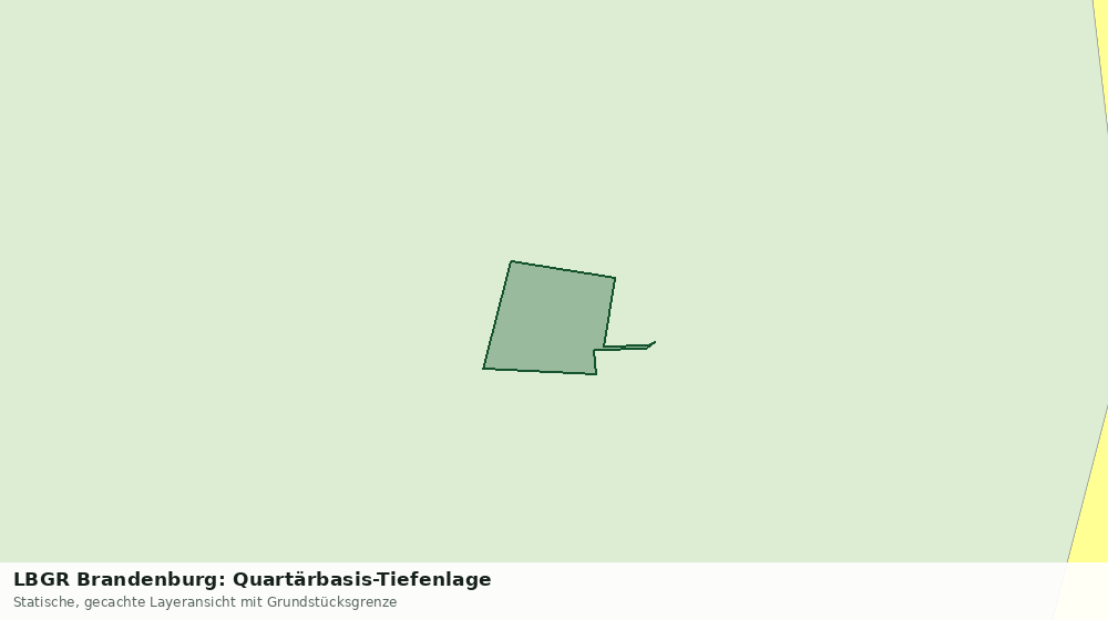 Statische Kartenansicht: LBGR Brandenburg: Quartärbasis-Tiefenlage