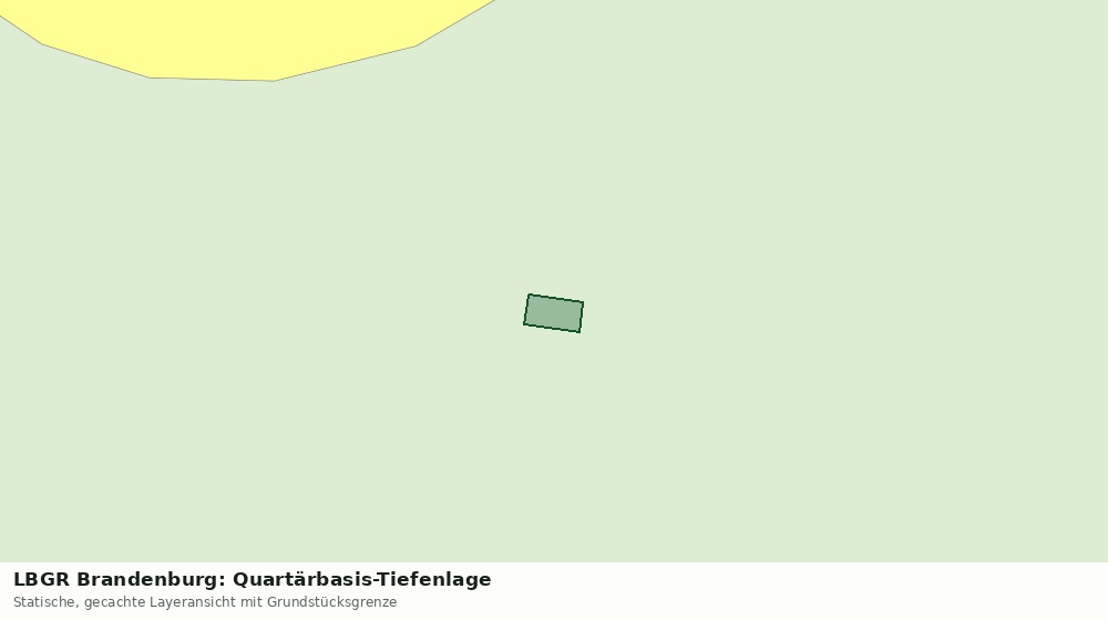 Statische Kartenansicht: LBGR Brandenburg: Quartärbasis-Tiefenlage