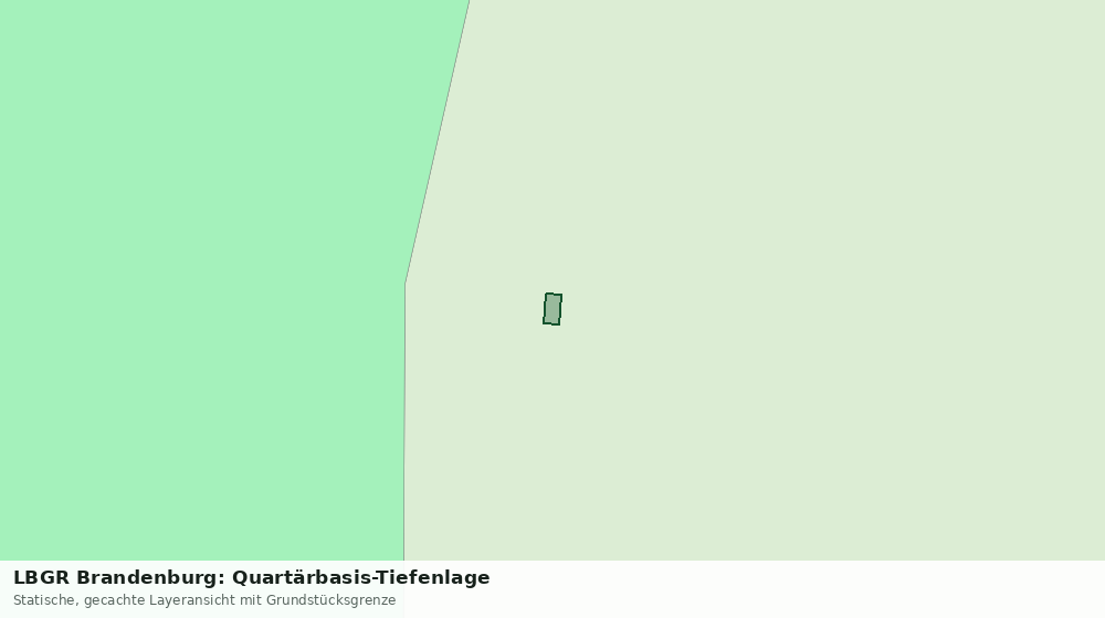 Statische Kartenansicht: LBGR Brandenburg: Quartärbasis-Tiefenlage