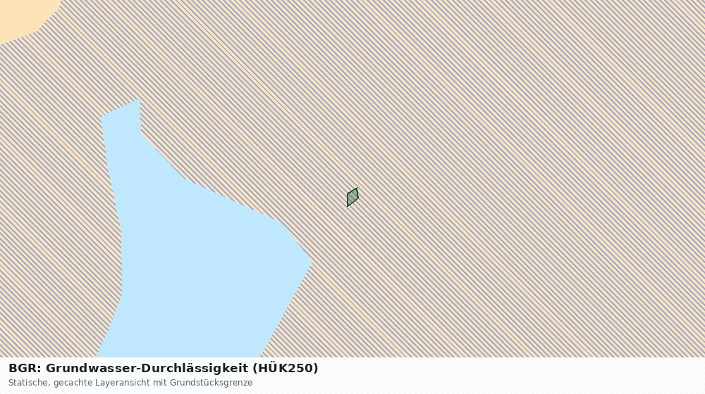Statische Kartenansicht: BGR: Grundwasser-Durchlässigkeit (HÜK250)
