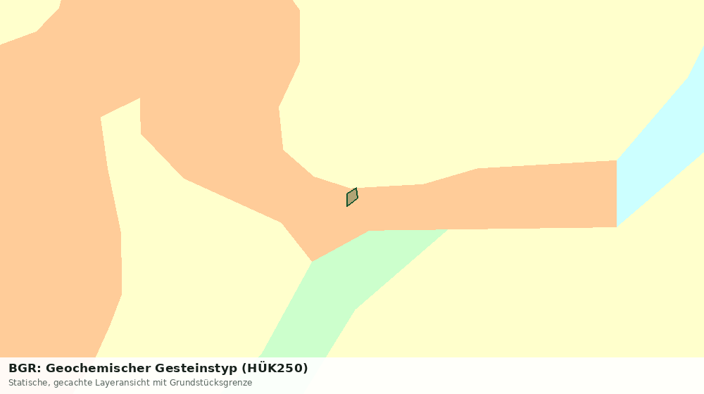 Statische Kartenansicht: BGR: Geochemischer Gesteinstyp (HÜK250)