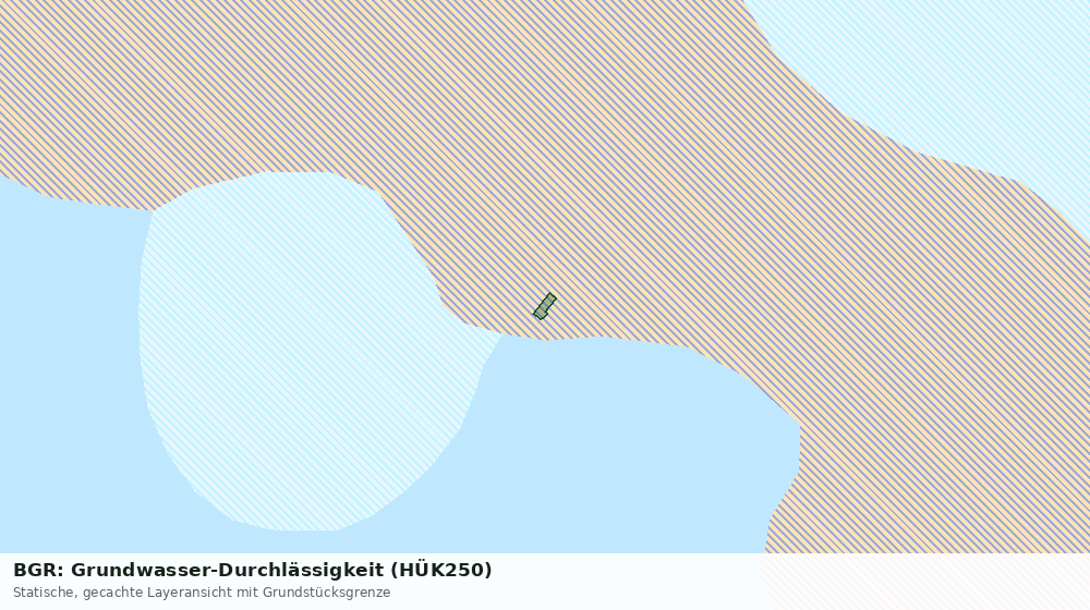 Statische Kartenansicht: BGR: Grundwasser-Durchlässigkeit (HÜK250)