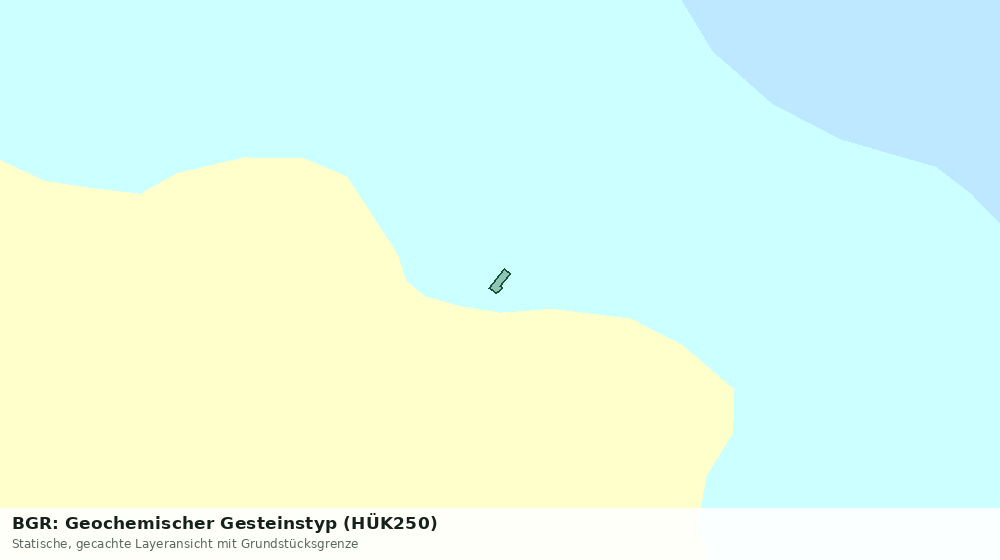 Statische Kartenansicht: BGR: Geochemischer Gesteinstyp (HÜK250)