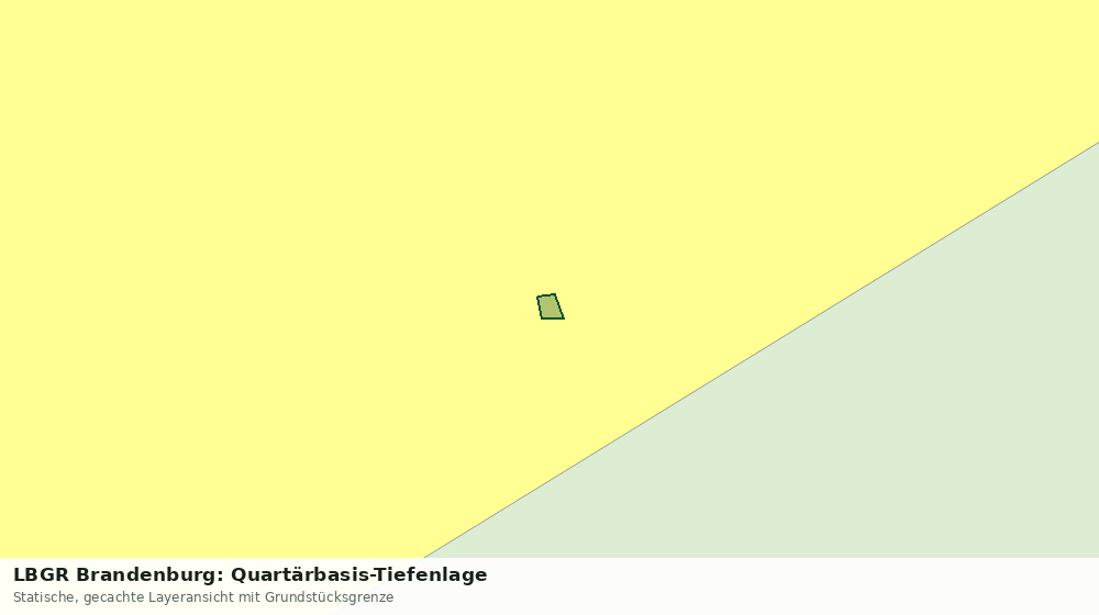 Statische Kartenansicht: LBGR Brandenburg: Quartärbasis-Tiefenlage