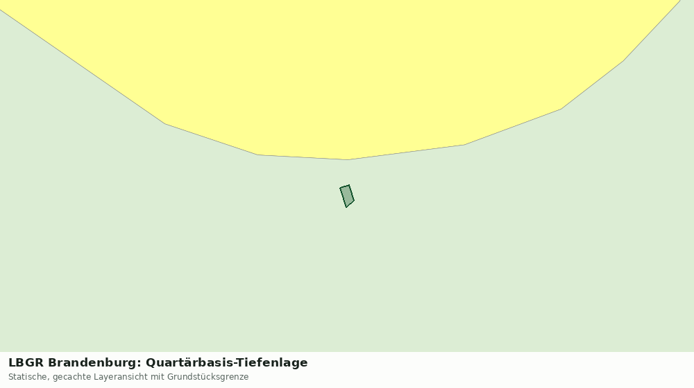 Statische Kartenansicht: LBGR Brandenburg: Quartärbasis-Tiefenlage