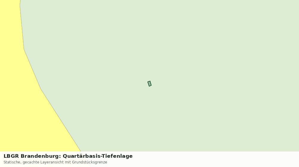 Statische Kartenansicht: LBGR Brandenburg: Quartärbasis-Tiefenlage