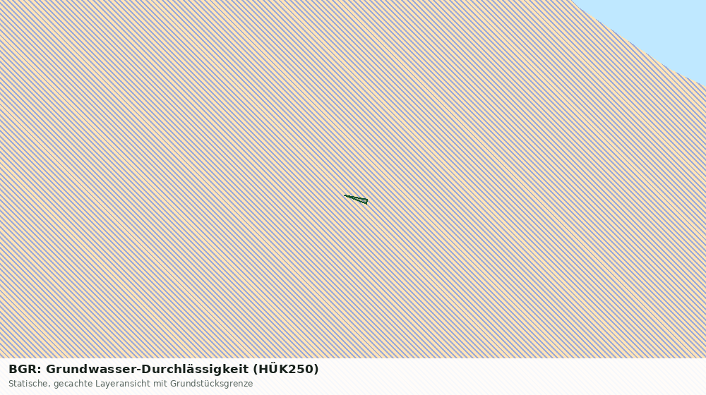 Statische Kartenansicht: BGR: Grundwasser-Durchlässigkeit (HÜK250)