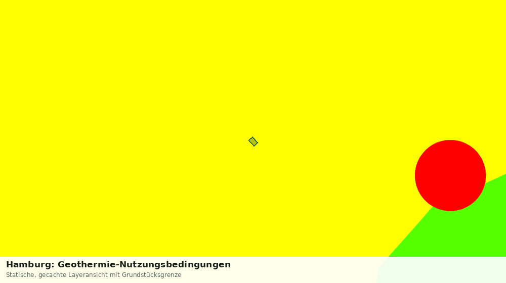 Statische Kartenansicht: Hamburg: Geothermie-Nutzungsbedingungen