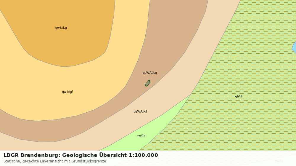 Statische Kartenansicht: LBGR Brandenburg: Geologische Übersicht 1:100.000