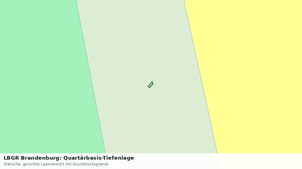 Statische Kartenansicht: LBGR Brandenburg: Quartärbasis-Tiefenlage