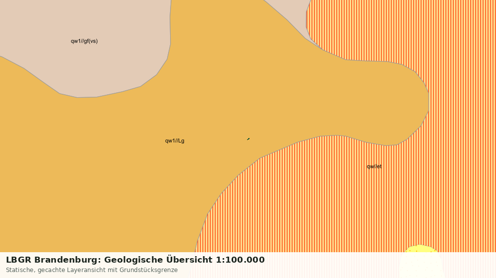 Statische Kartenansicht: LBGR Brandenburg: Geologische Übersicht 1:100.000