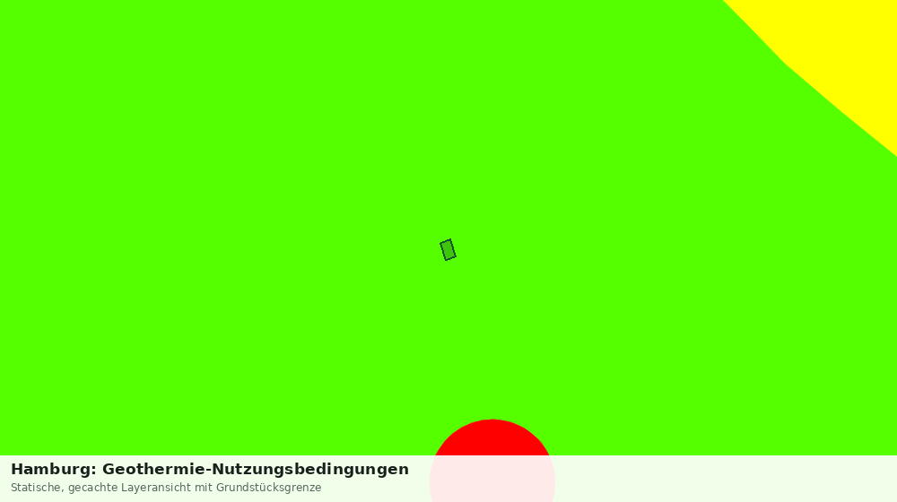 Statische Kartenansicht: Hamburg: Geothermie-Nutzungsbedingungen