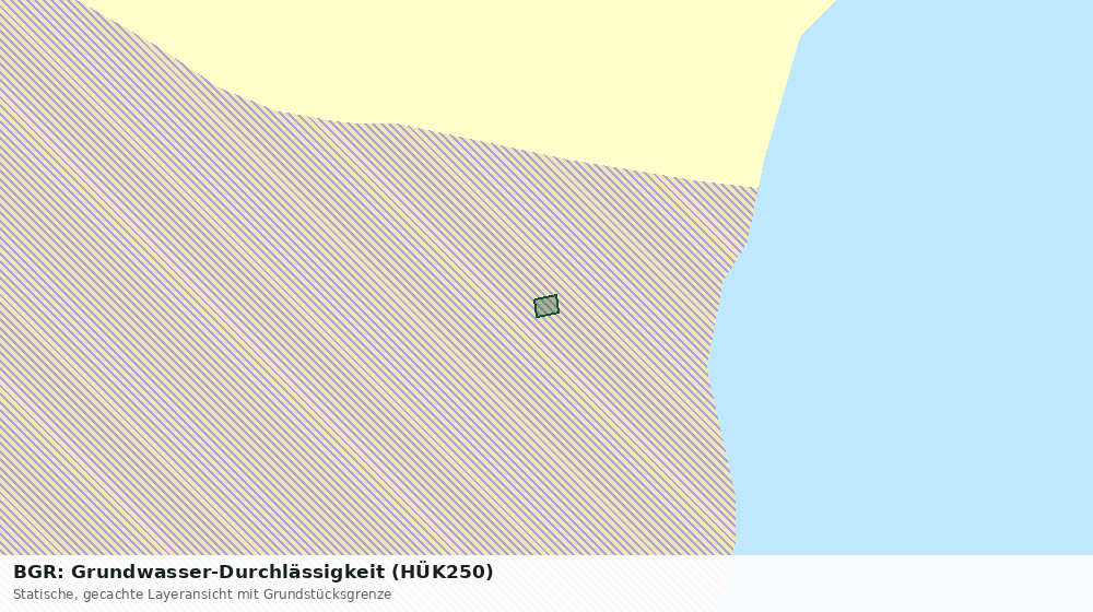 Statische Kartenansicht: BGR: Grundwasser-Durchlässigkeit (HÜK250)