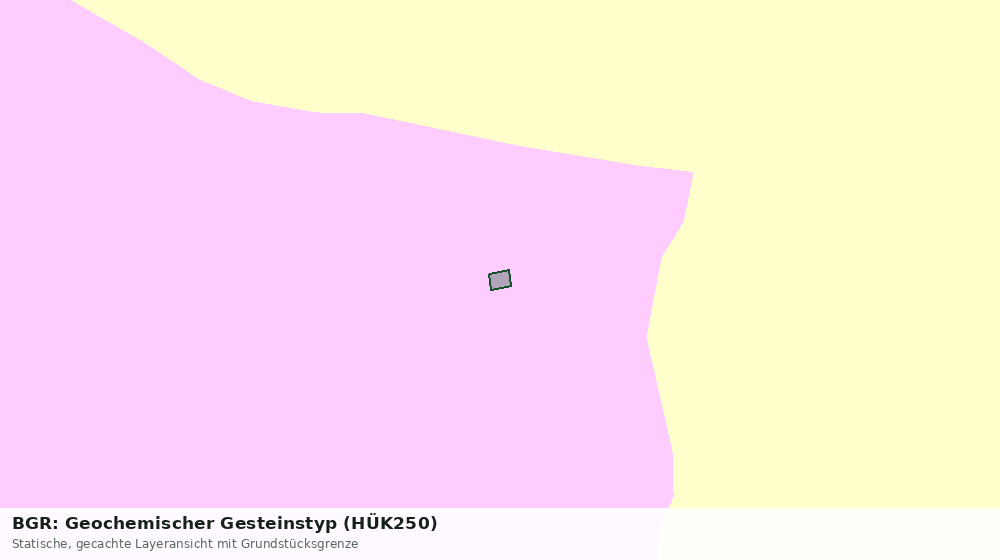 Statische Kartenansicht: BGR: Geochemischer Gesteinstyp (HÜK250)