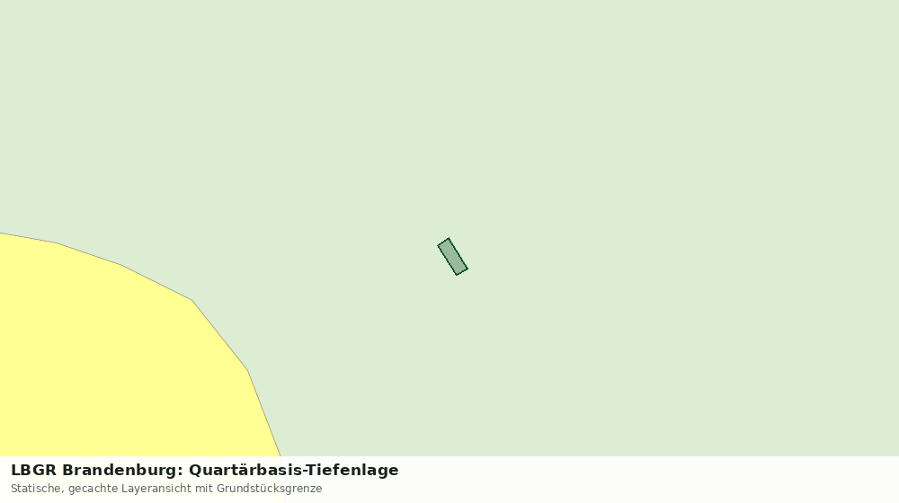 Statische Kartenansicht: LBGR Brandenburg: Quartärbasis-Tiefenlage