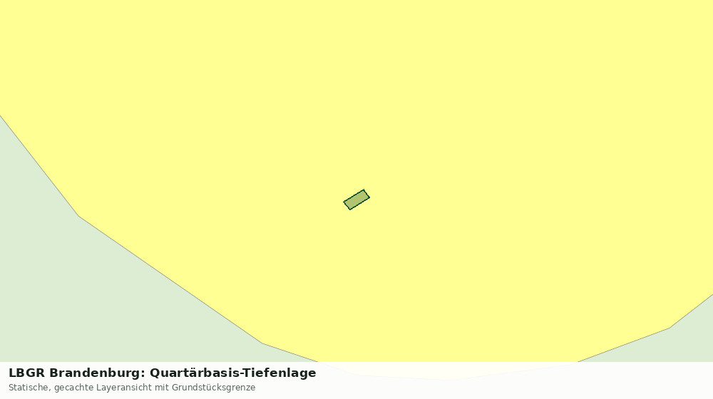 Statische Kartenansicht: LBGR Brandenburg: Quartärbasis-Tiefenlage