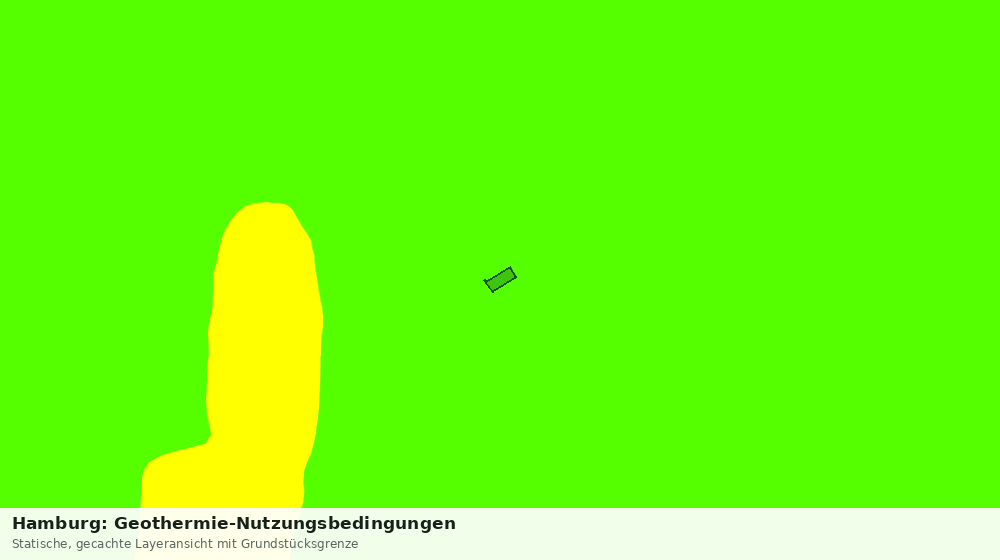 Statische Kartenansicht: Hamburg: Geothermie-Nutzungsbedingungen
