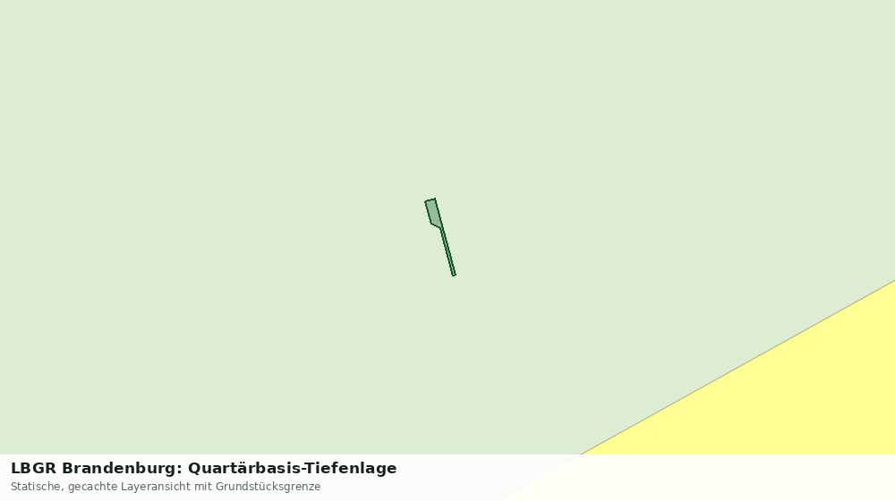 Statische Kartenansicht: LBGR Brandenburg: Quartärbasis-Tiefenlage