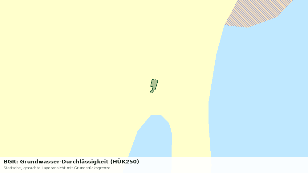 Statische Kartenansicht: BGR: Grundwasser-Durchlässigkeit (HÜK250)