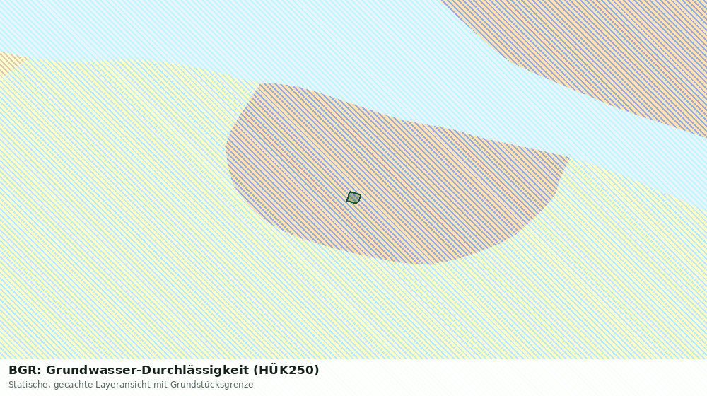 Statische Kartenansicht: BGR: Grundwasser-Durchlässigkeit (HÜK250)