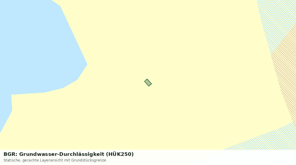 Statische Kartenansicht: BGR: Grundwasser-Durchlässigkeit (HÜK250)