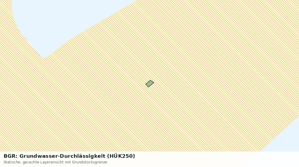 Statische Kartenansicht: BGR: Grundwasser-Durchlässigkeit (HÜK250)