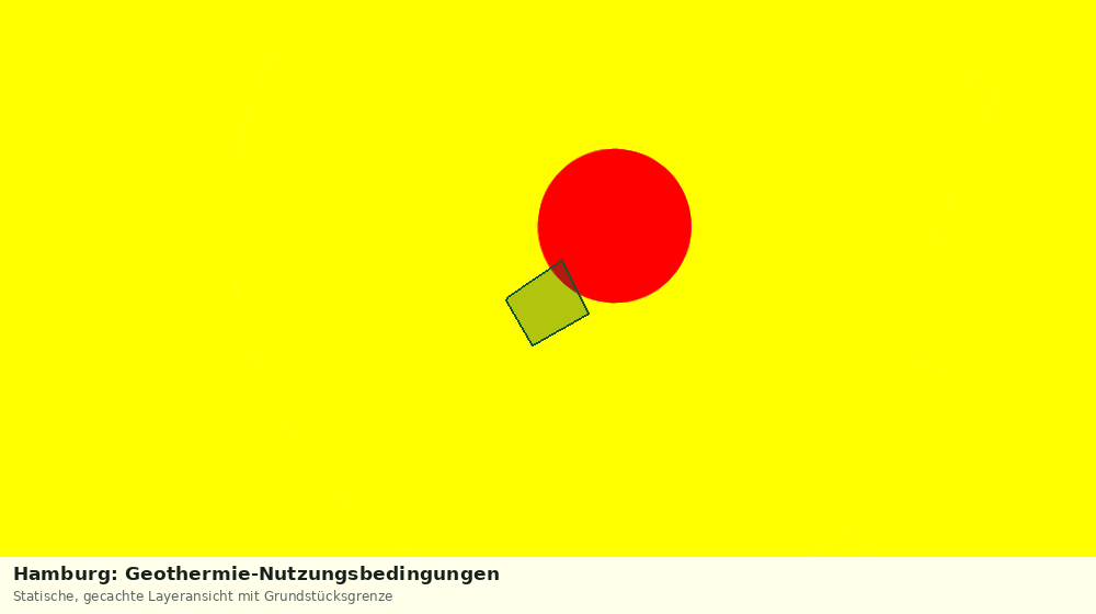 Statische Kartenansicht: Hamburg: Geothermie-Nutzungsbedingungen