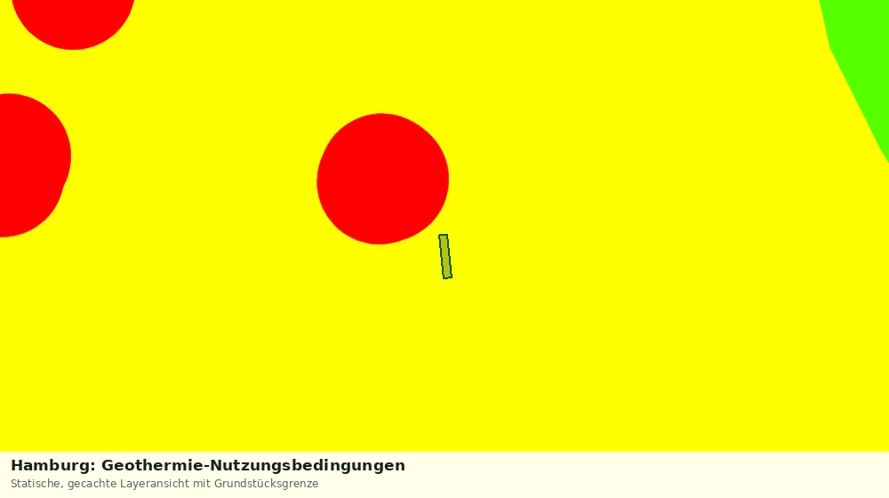 Statische Kartenansicht: Hamburg: Geothermie-Nutzungsbedingungen