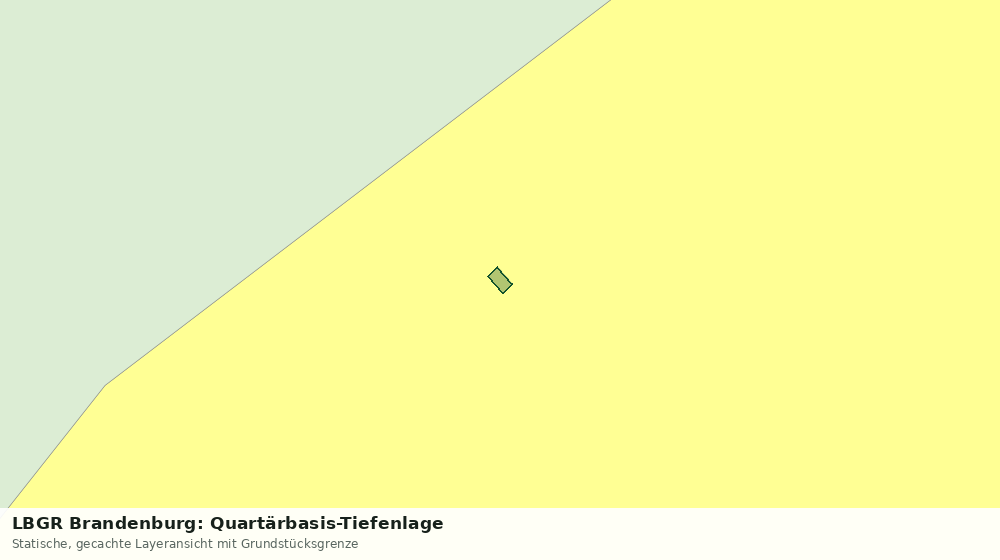 Statische Kartenansicht: LBGR Brandenburg: Quartärbasis-Tiefenlage