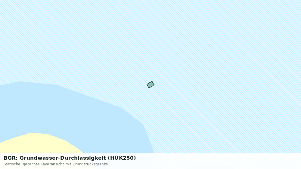 Statische Kartenansicht: BGR: Grundwasser-Durchlässigkeit (HÜK250)