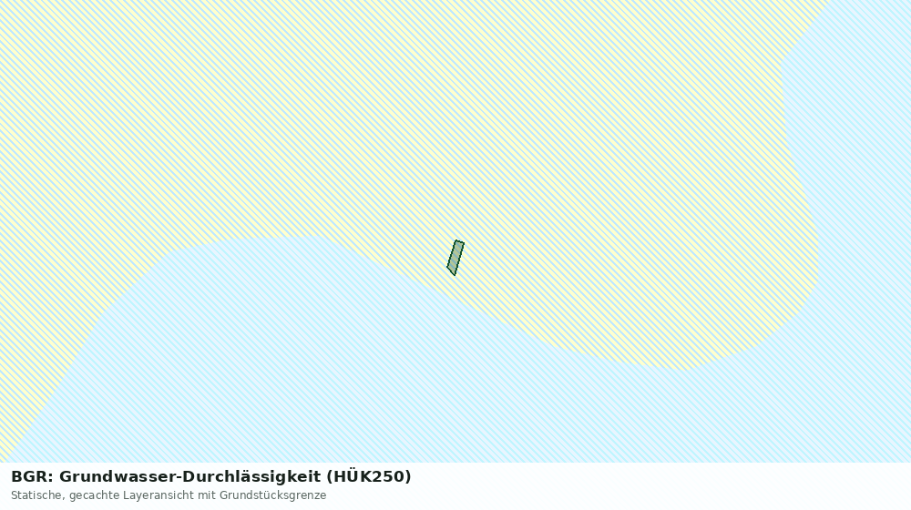 Statische Kartenansicht: BGR: Grundwasser-Durchlässigkeit (HÜK250)