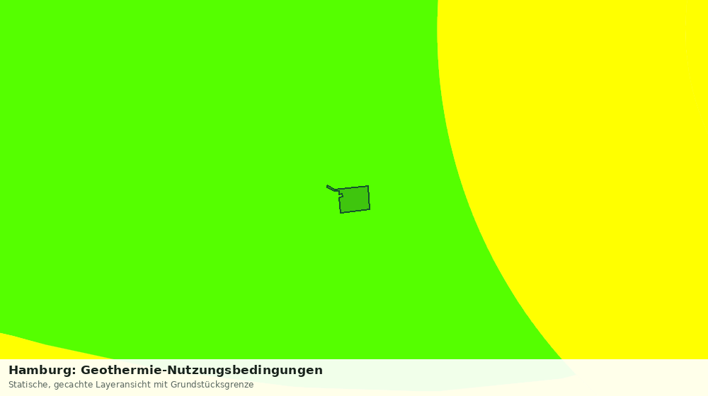 Statische Kartenansicht: Hamburg: Geothermie-Nutzungsbedingungen