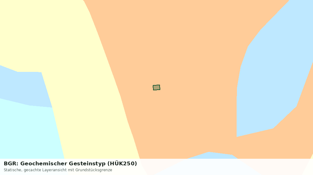 Statische Kartenansicht: BGR: Geochemischer Gesteinstyp (HÜK250)