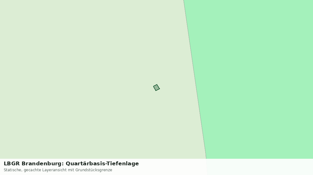 Statische Kartenansicht: LBGR Brandenburg: Quartärbasis-Tiefenlage