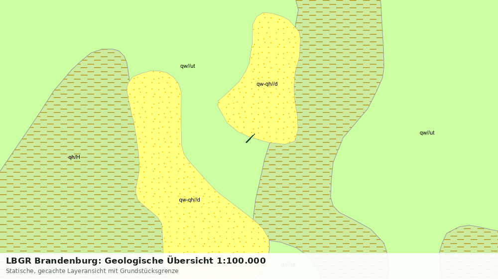 Statische Kartenansicht: LBGR Brandenburg: Geologische Übersicht 1:100.000