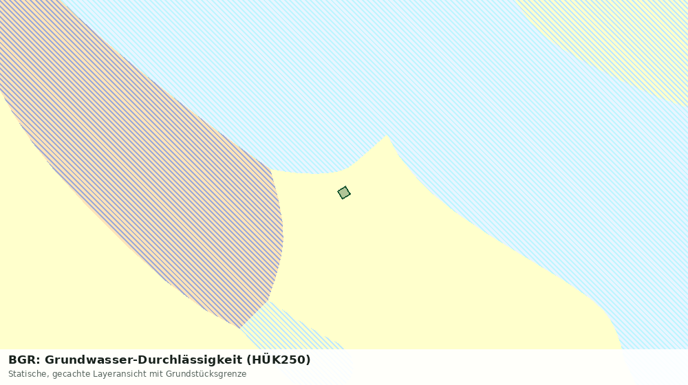 Statische Kartenansicht: BGR: Grundwasser-Durchlässigkeit (HÜK250)