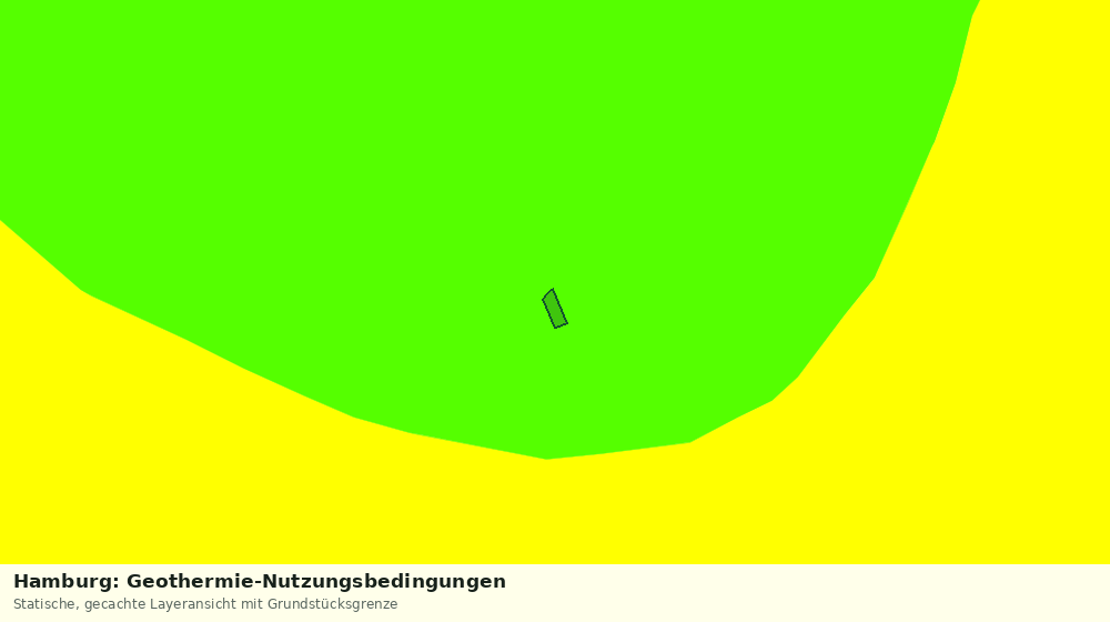 Statische Kartenansicht: Hamburg: Geothermie-Nutzungsbedingungen