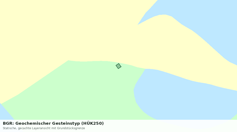 Statische Kartenansicht: BGR: Geochemischer Gesteinstyp (HÜK250)