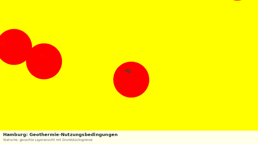 Statische Kartenansicht: Hamburg: Geothermie-Nutzungsbedingungen