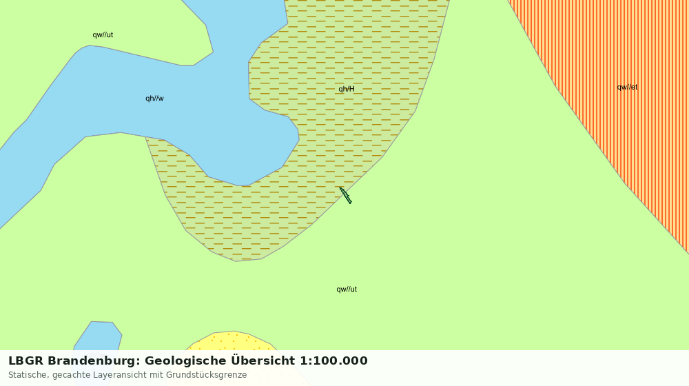 Statische Kartenansicht: LBGR Brandenburg: Geologische Übersicht 1:100.000
