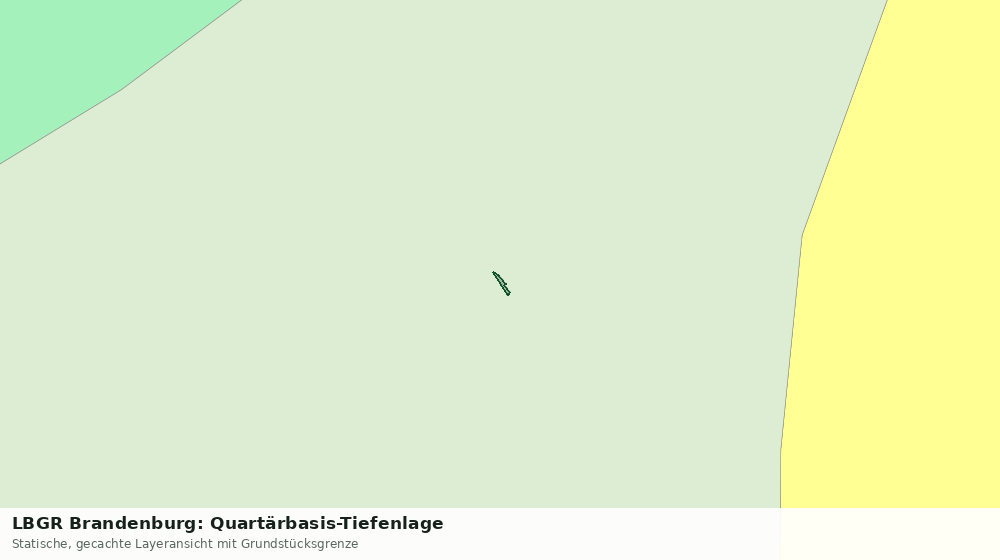 Statische Kartenansicht: LBGR Brandenburg: Quartärbasis-Tiefenlage