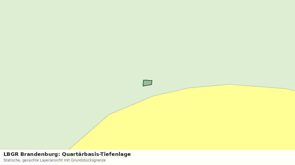 Statische Kartenansicht: LBGR Brandenburg: Quartärbasis-Tiefenlage