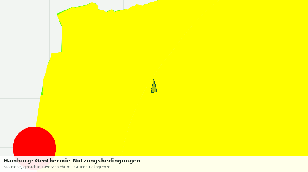 Statische Kartenansicht: Hamburg: Geothermie-Nutzungsbedingungen