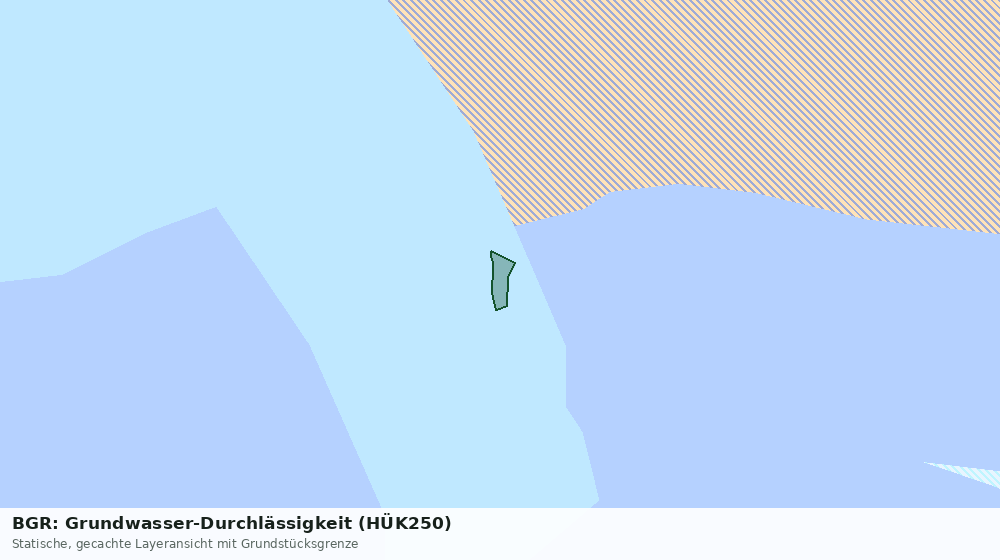 Statische Kartenansicht: BGR: Grundwasser-Durchlässigkeit (HÜK250)