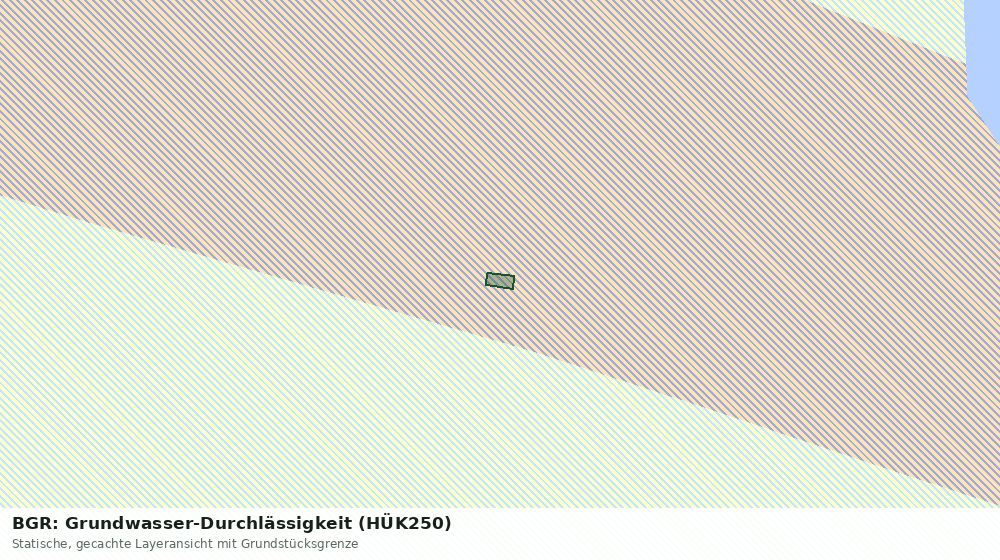 Statische Kartenansicht: BGR: Grundwasser-Durchlässigkeit (HÜK250)