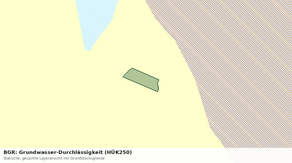 Statische Kartenansicht: BGR: Grundwasser-Durchlässigkeit (HÜK250)